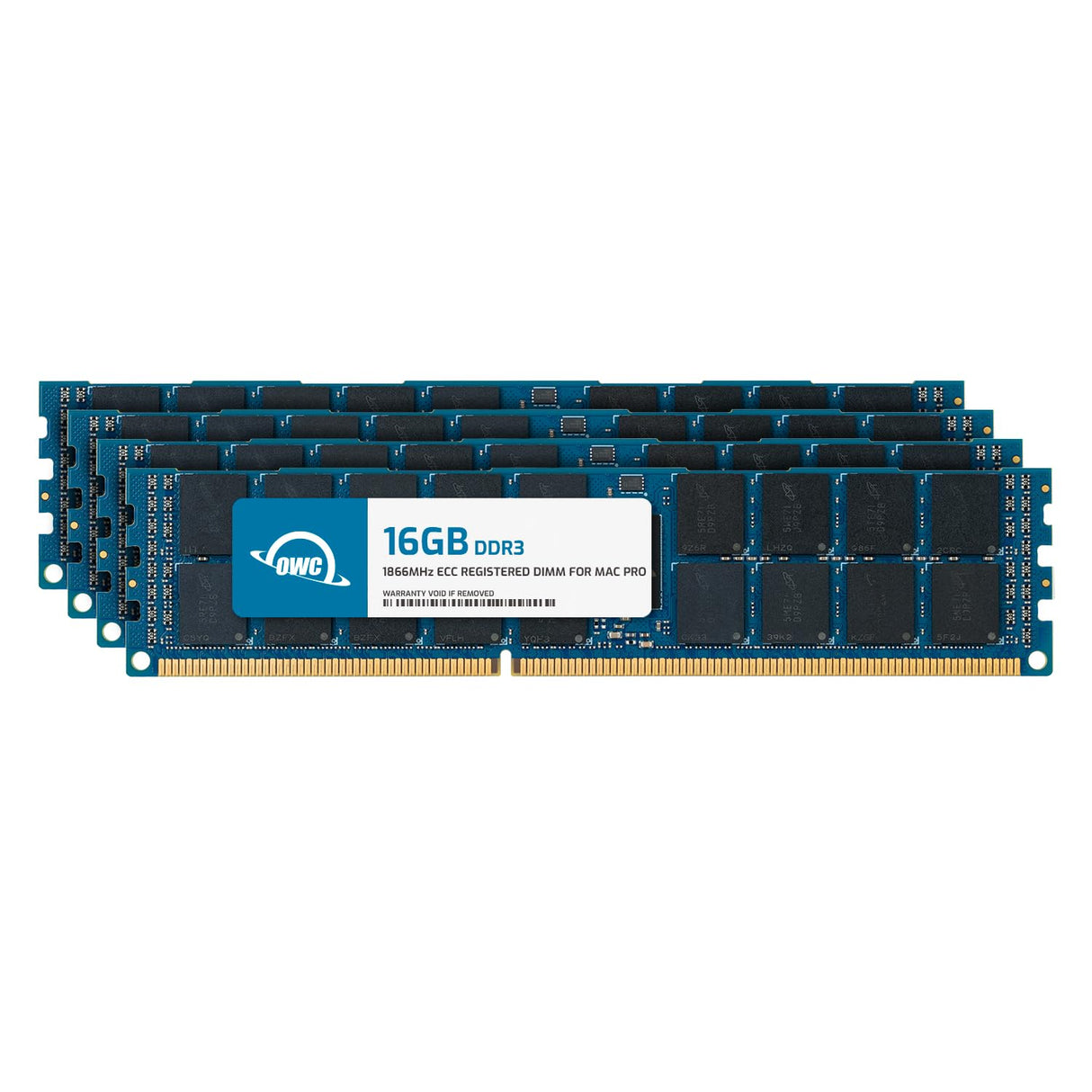 OWC - 64GB Kit de actualización de Memoria - 4 x 16GB PC14900 DDR3 ECC-R 1866MHz DIMMs para Mac Pro Late 2013