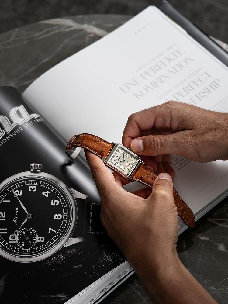 Alpina Reloj Analógico para Hombre de Cuarzo con Correa en Acero Inoxidable mid-39665