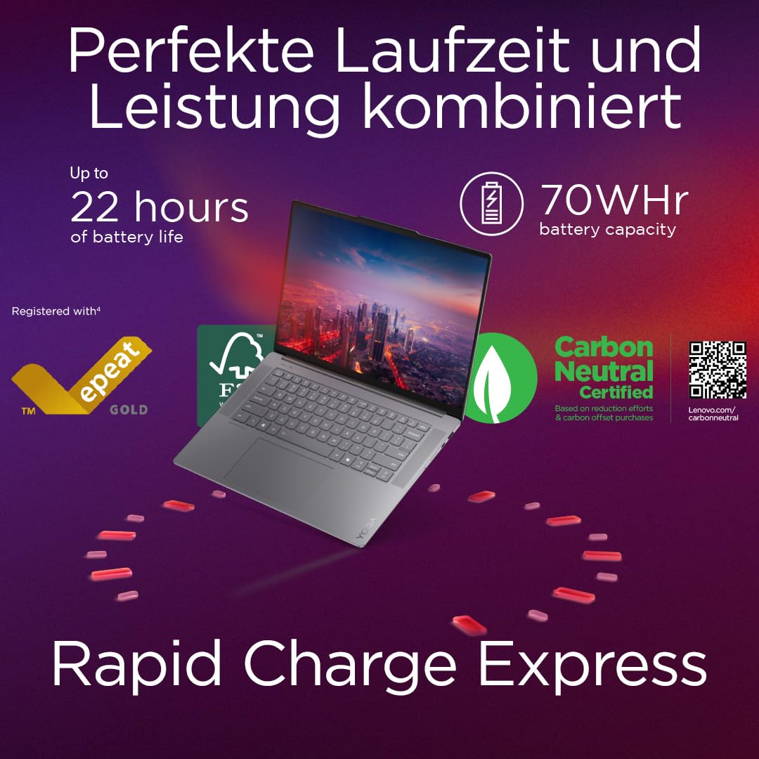 Lenovo Yoga Slim 7 15ILL9 Intel Core Ultra 7 256V Ordinateur Portable 38,9 cm (15.3") Écran Tactile 2.8K 16 Go