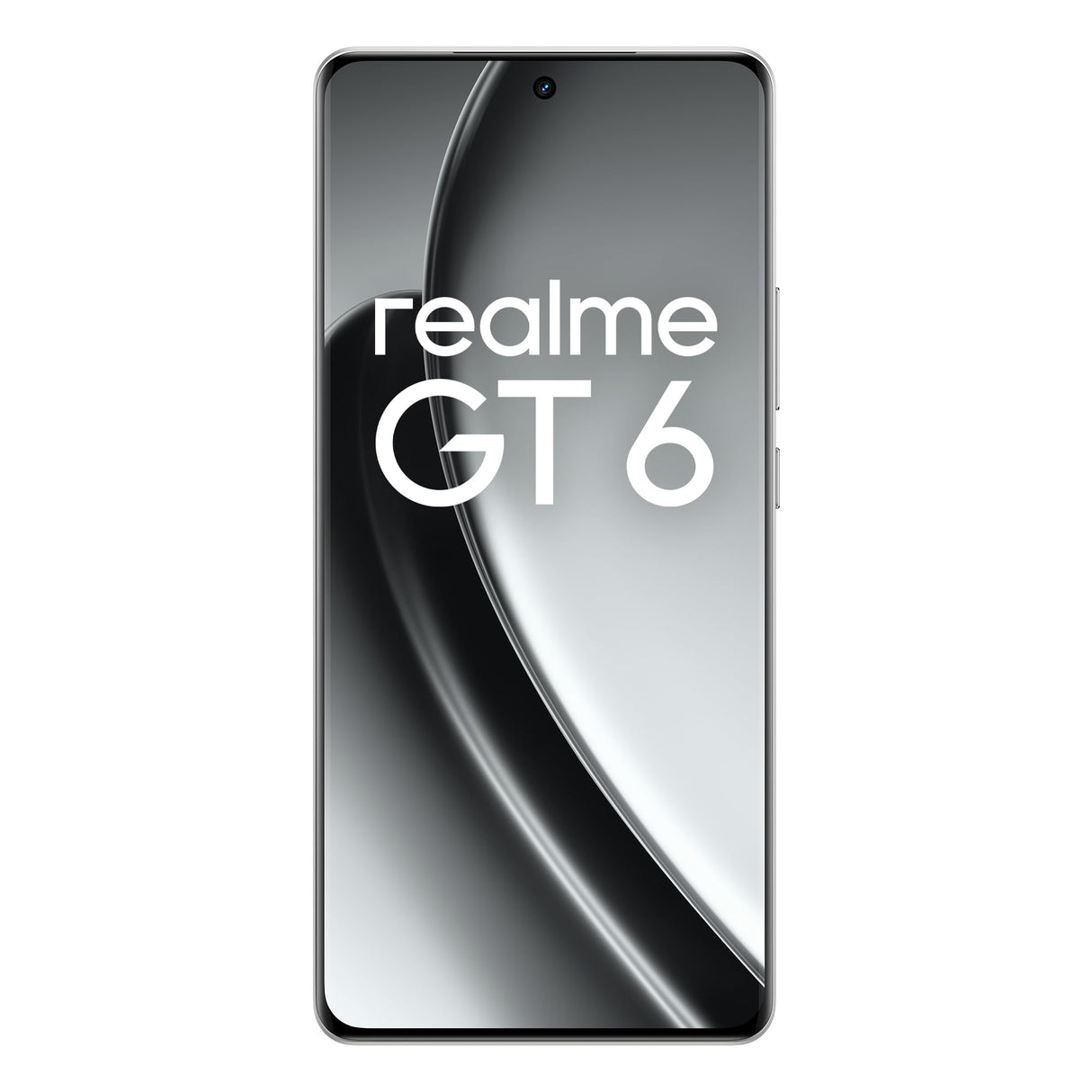 realme GT 6 5G Teléfono Móvil 16+512 GB,Procesador Snapdragon® 8s de 3.ªgeneración,Pantalla ultrabrillante de 6000 nits,Cámara Sony LYT-808 con OIS,Carga SUPERVOOC de 120 W,Plata, sin Adaptador
