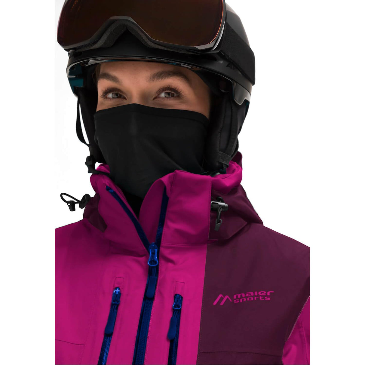 Maier Sports Manzaneda Chaqueta de esquí, Magenta/Cherrywin, 50 Mujeres