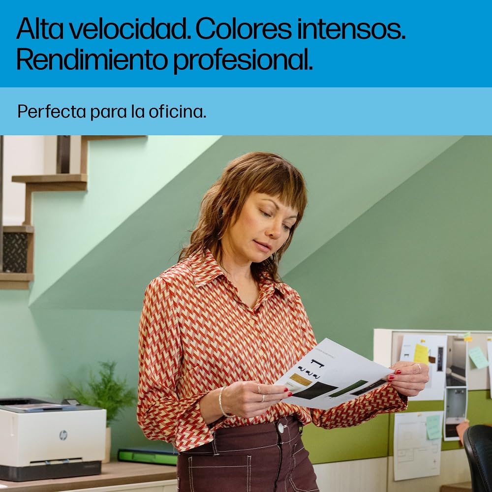 HP Color LaserJet Pro 3202dn, Impresora Láser Monofunción A4, impresión a doble cara automática, 25 ppm, USB 2.0, Procesador 1,2 GHz, Ethernet, Memoria 256MB, Compatible con HP Smart, Blanca y Azul