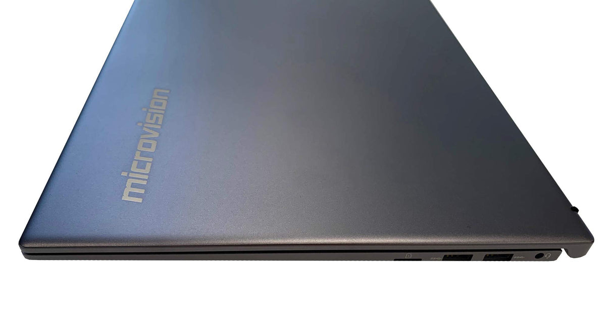 MicroVision N1507P7 - Ordenador portátil de 15.6" FullHD (Intel Core i7-7567U, 8GB RAM, 256GB SSD, Intel graphics, Windows 10) Gris - Teclado QWERTY Español