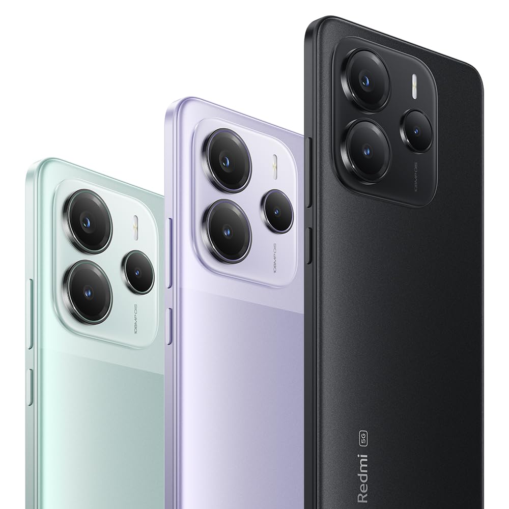 XIAOMI Redmi Note 14 5G - Smartphone de 8+256GB, Pantalla de 6.67" AMOLED FHD+ 120Hz, MediaTek Dimensity 7025-Ultra, cámara de 108MP, 5110 mAh, Cargador no Incluido, Negro (Versión ES)