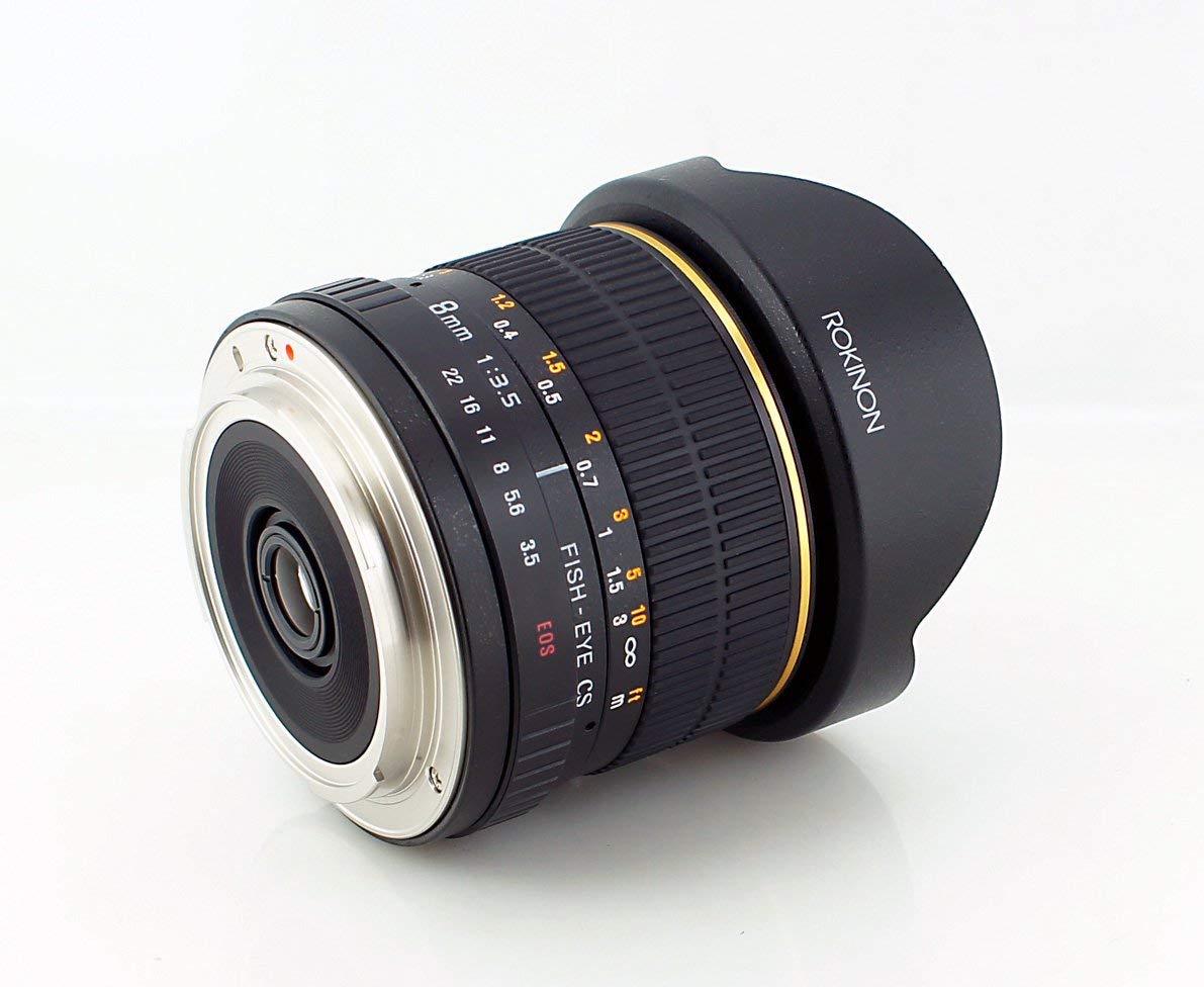 Rokinon FE8M-N Lente Fija Ojo de pez F3.5 de 8 mm para Nikon (Negro)