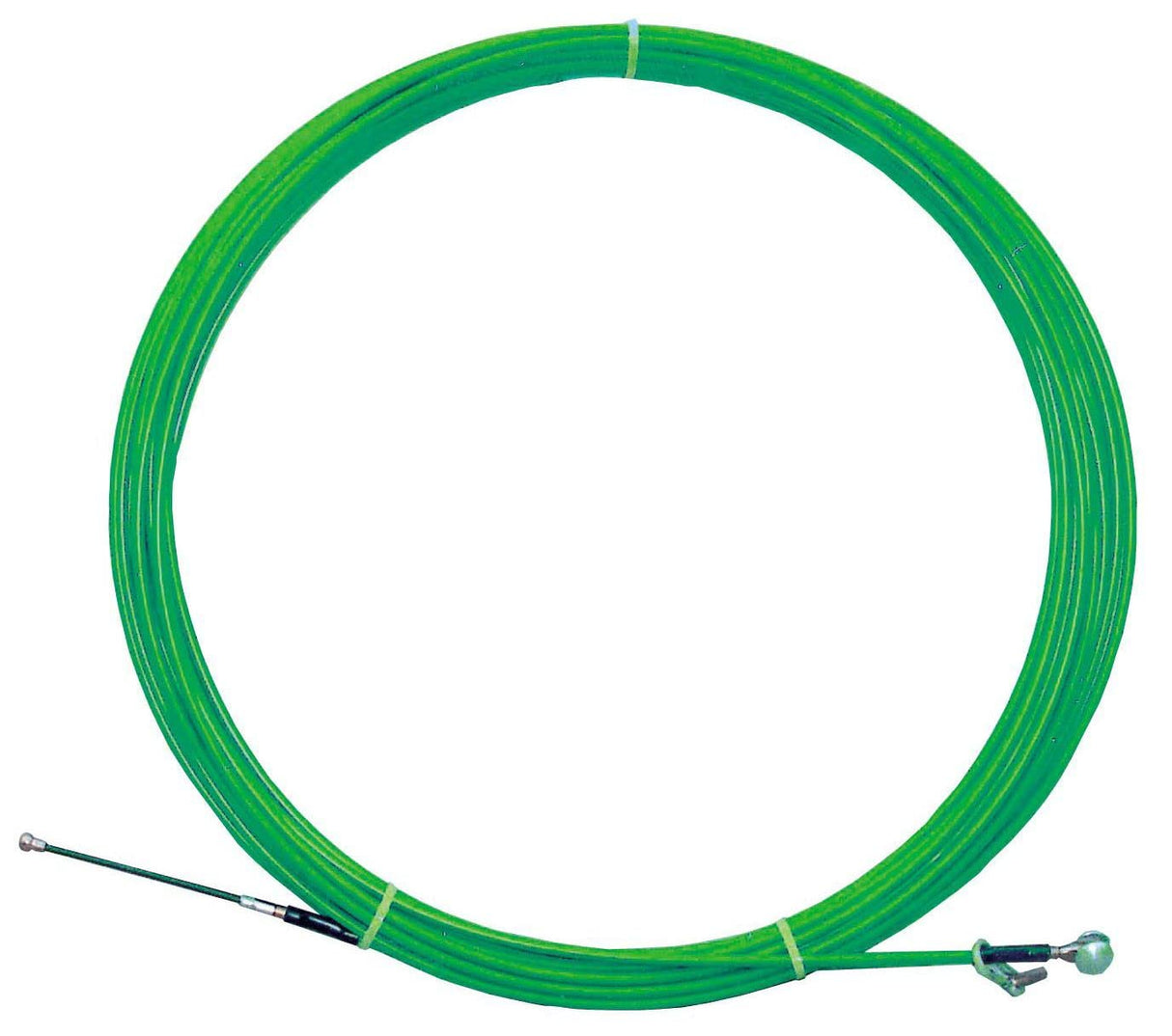 guía pasahilos de acero/poliamida de 6 mm con punta intercambiable para facilitar el paso de cables en instalaciones eléctricas.