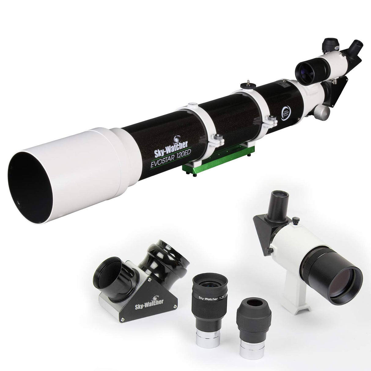 Sky-Watcher EvoStar 120 APO - Refractor Doble - Tubo óptico Compacto y portátil para astrofotografía asequible y astronomía Visual