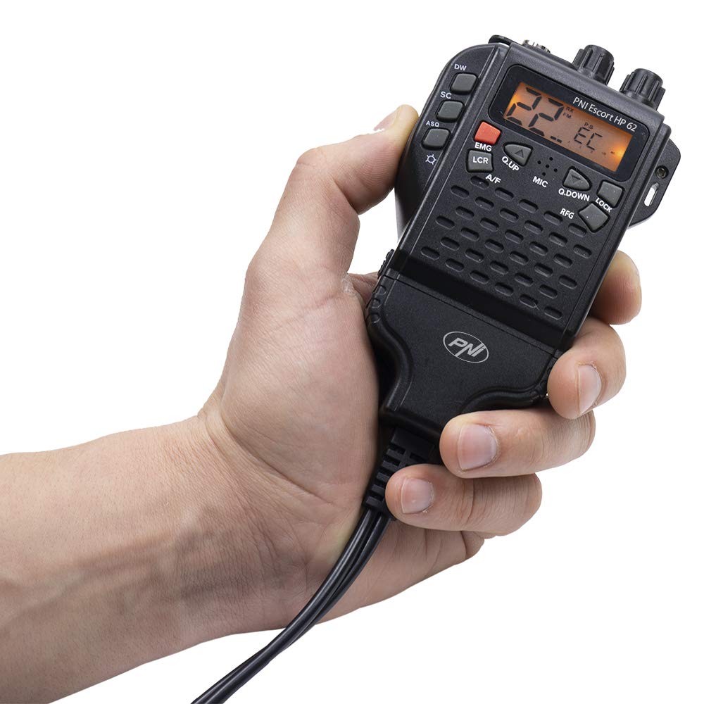 Paquete Radio CB PNI Escort HP 62 y Antena PNI Extra 48 con imán Incluido, ASQ, RF Gain