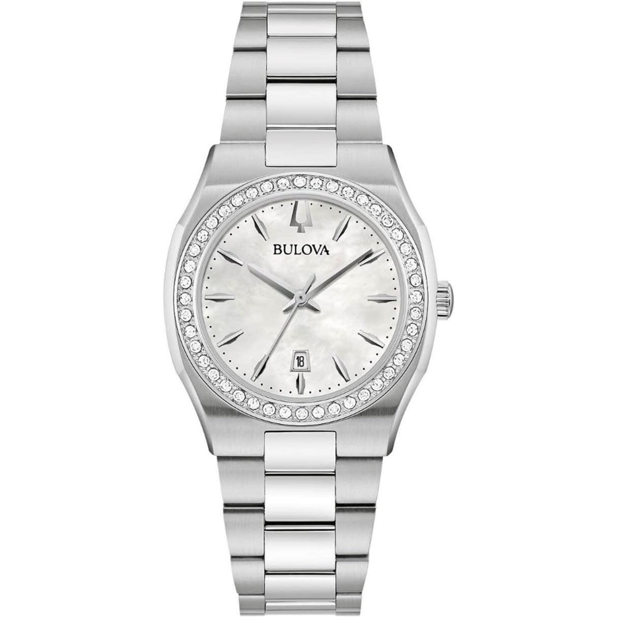 Bulova Reloj Analógico para Mujer'S de Cuarzo con Correa en Nácar 96R245
