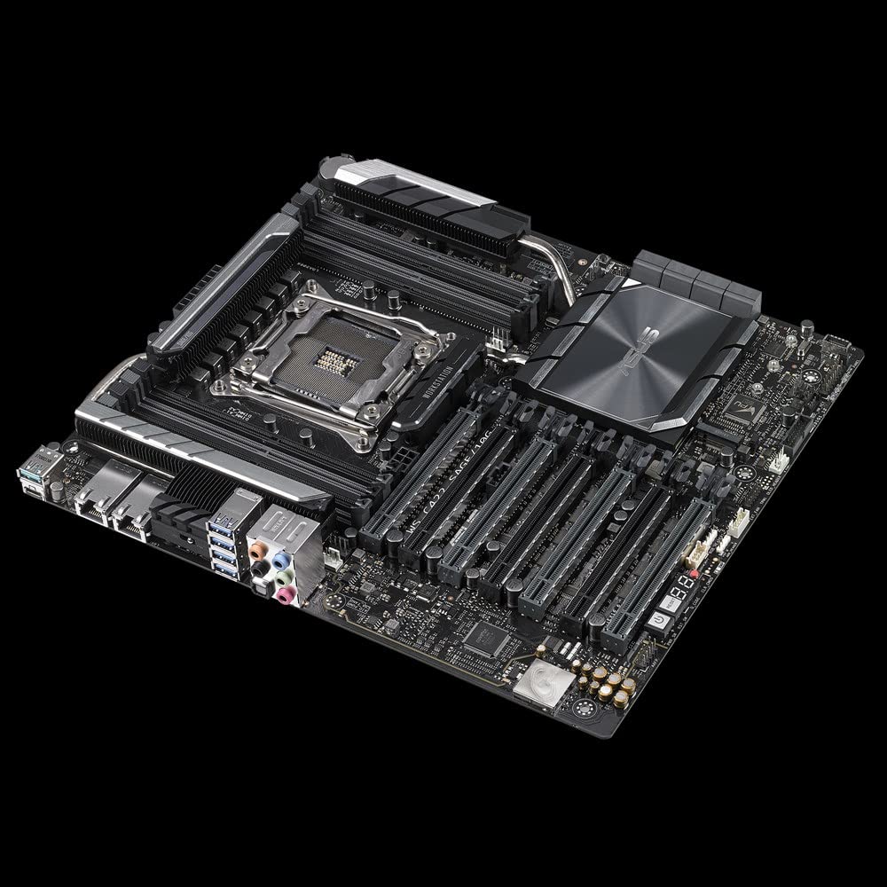 ASUS WS C422 SAGE/10G placa base para - Servidor (Intel, LGA 2066 (Socket R4), 14 nm, DDR4-SDRAM, 2133,2400,2666 MHz, 512 GB)