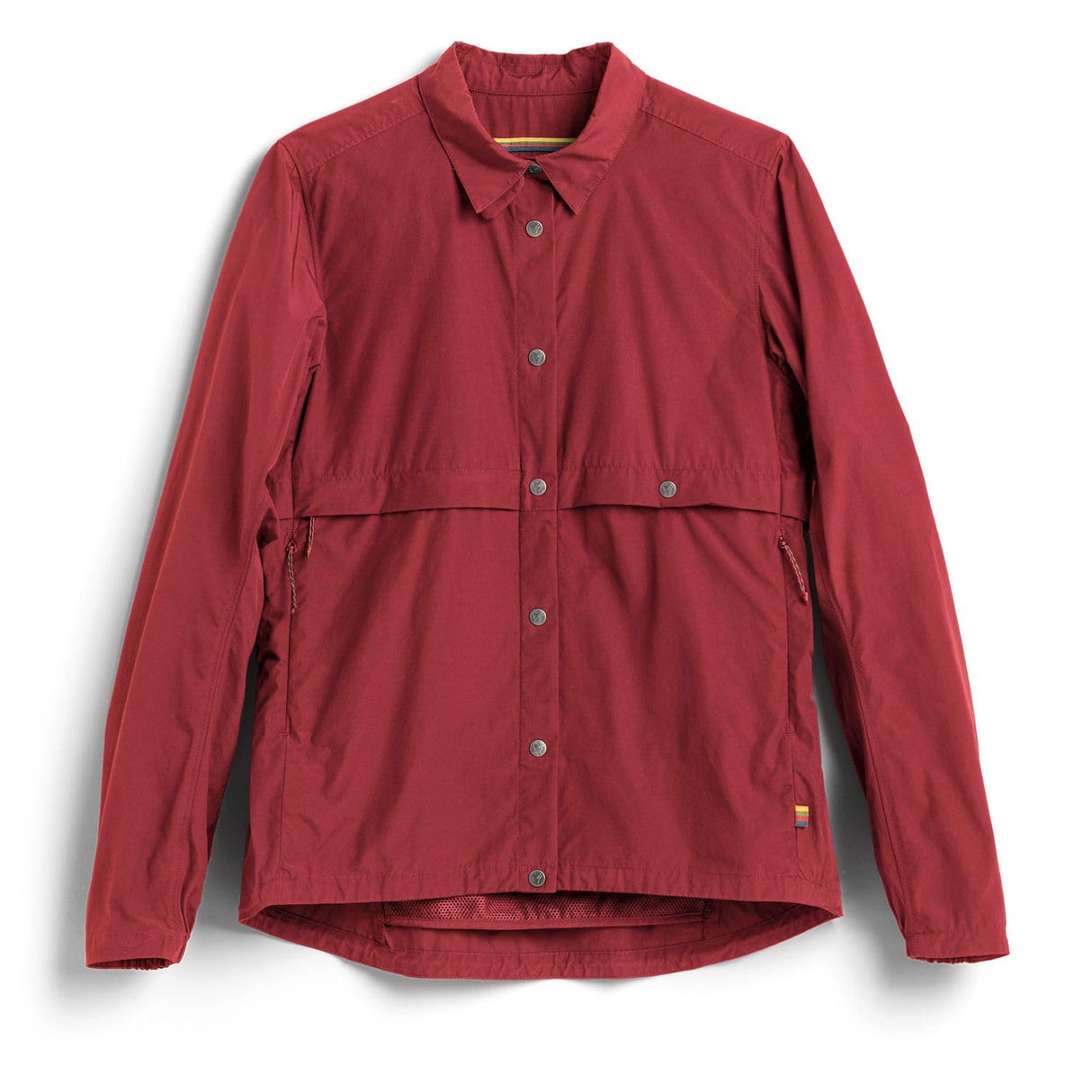 Fjällräven Rider's Windjacke para Exteriores, Granada roja, S Mujeres