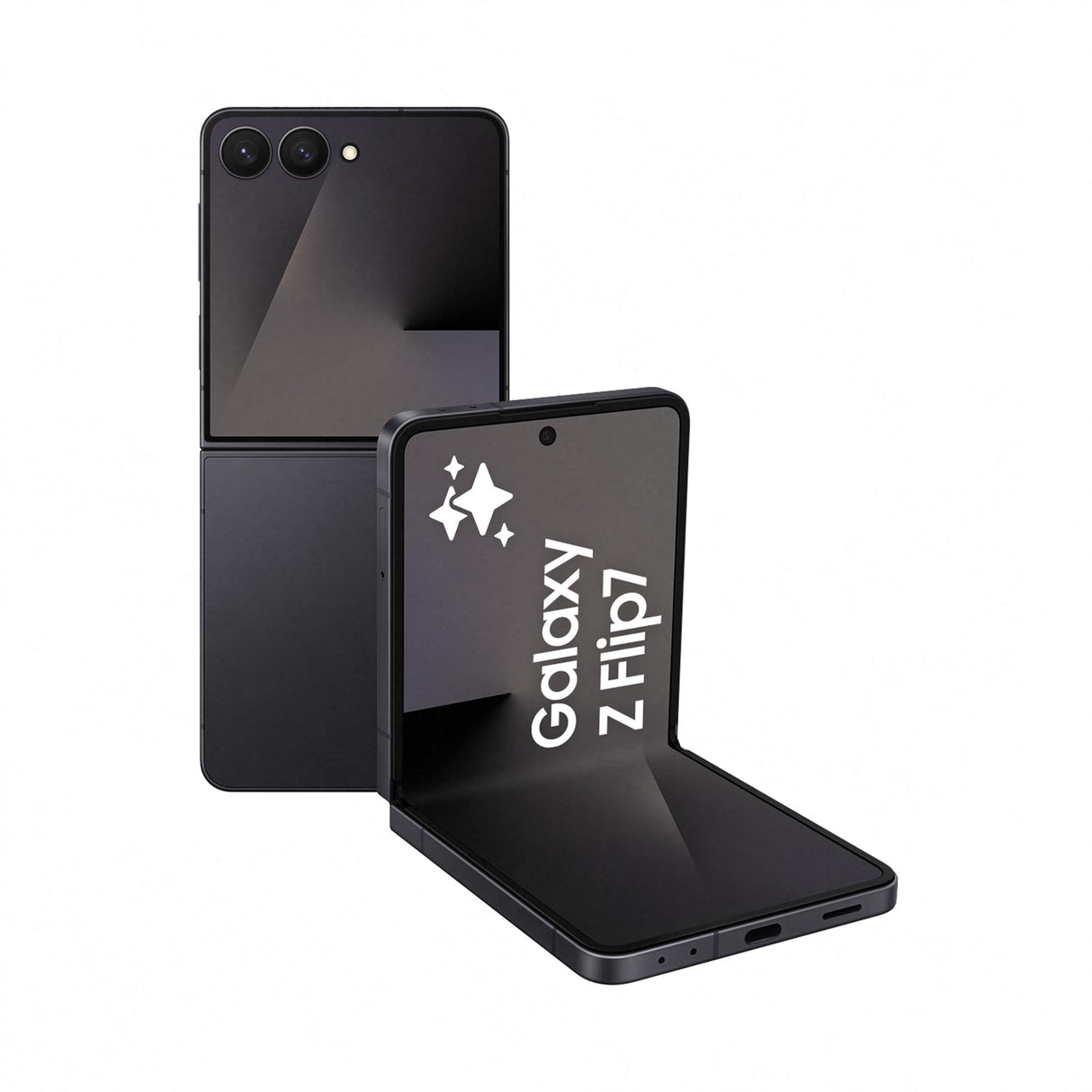 Samsung Galaxy Z Flip7 512GB - Móvil con IA, Diseño Plegable, Pantalla Amplia, Cámara Selfie 50MP, Procesador 3nm, Memoria 12GB, Negro Oscuro, Garantía 3 Años + 1 año Extra (Versión Española)