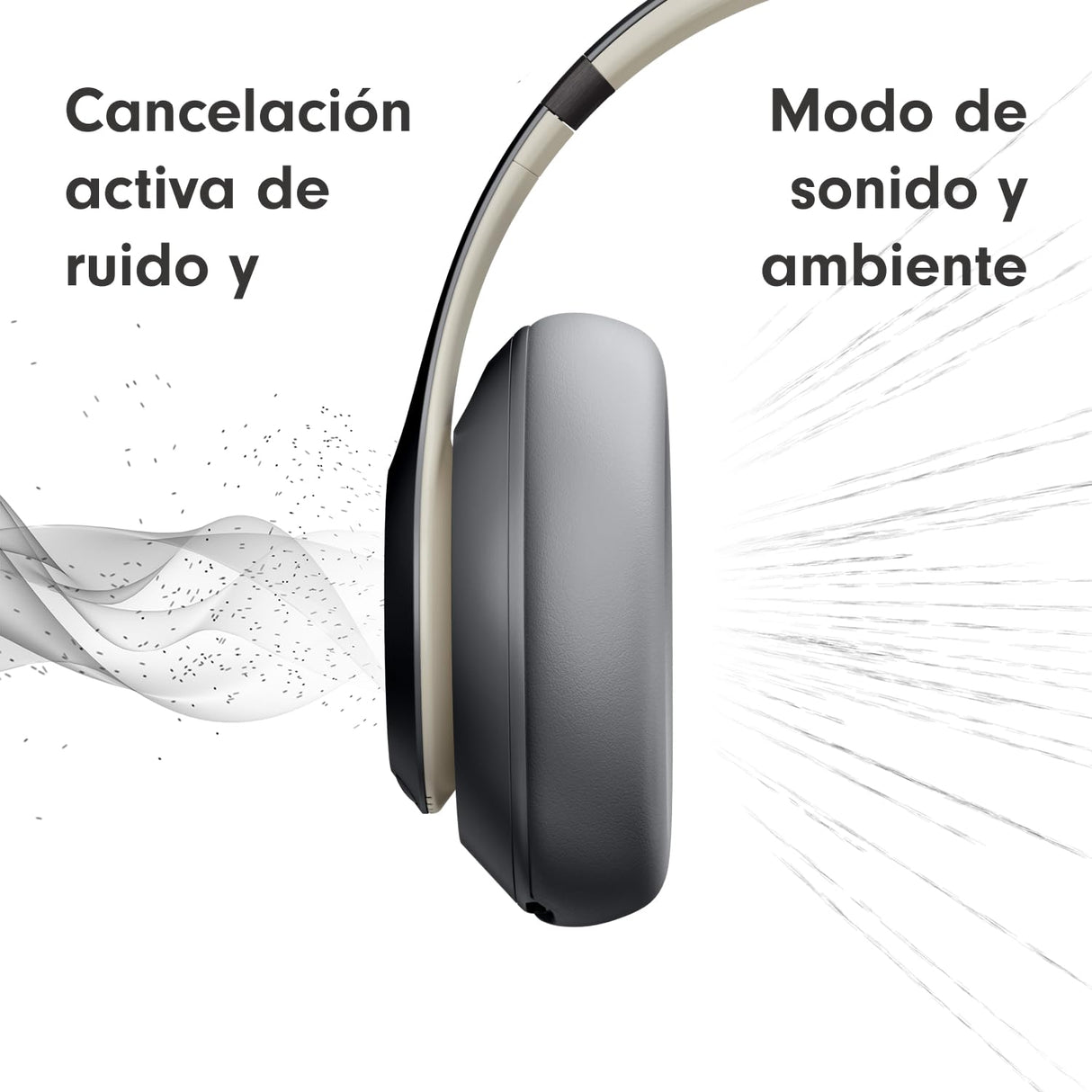 Beats Studio Pro - Auriculares inalámbricos Bluetooth con cancelación de Ruido - Audio Espacial Personalizado, compatibilidad con Apple y Android - Gris Arena