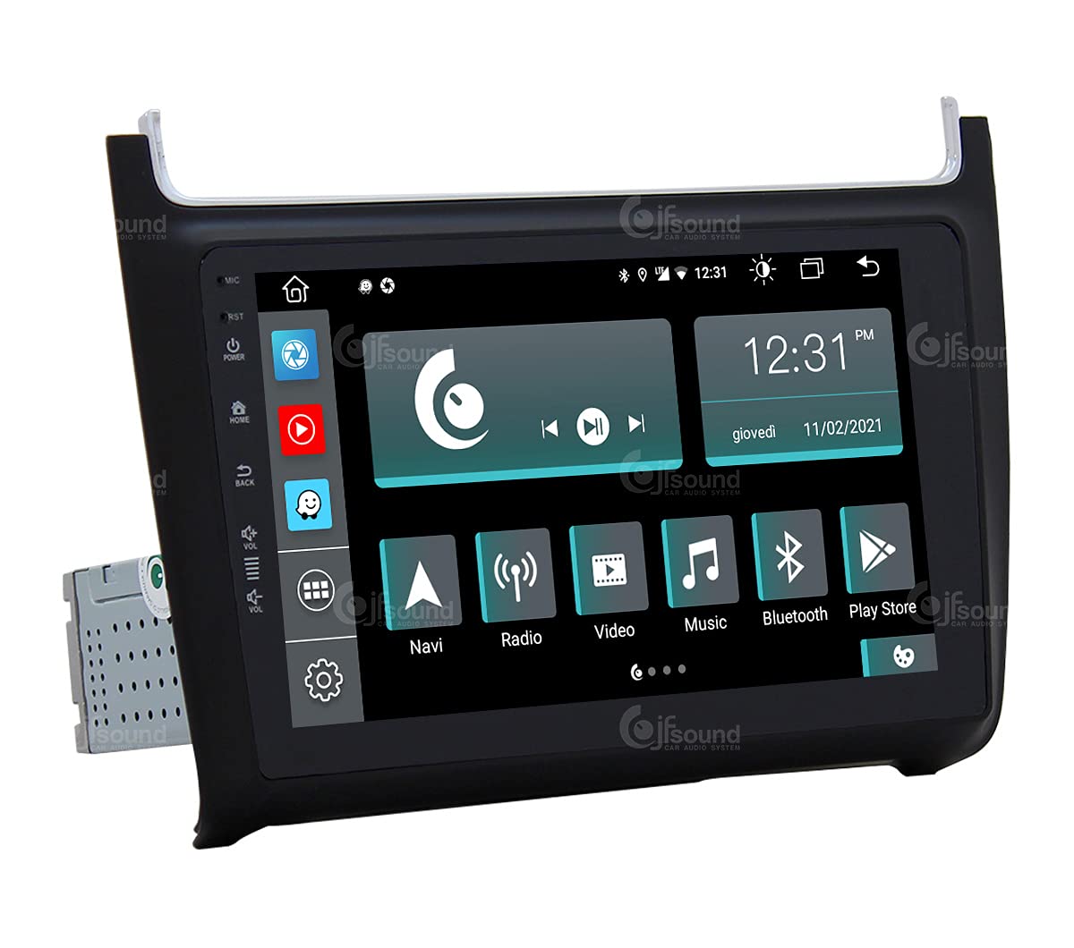 Autorradio de Ajuste Personalizado para Volkswagen Polo Android GPS Bluetooth WiFi Dab USB Pantalla táctil Full HD 9" procesador de 8 núcleos y comandos de Voz