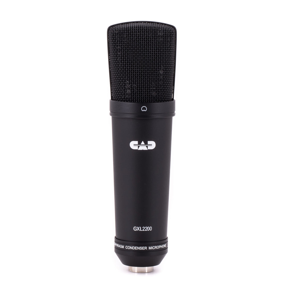 CAD Audio micrófono de condensador de diafragma grande para grabaciones de estudio (XLR, alimentación fantasma de 48V, diafragma de 1 pulgada, impedancia de 75 OHM, 30 Hz - 20 KHz), plata