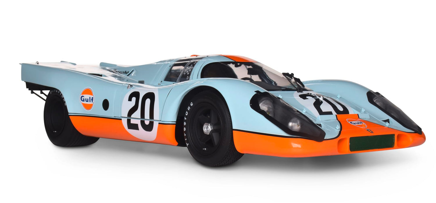 IXO Colecciones 1:8 IXO Porsche 917KH #20 Golfo - modelismo, maquetas, Kit, Kit de modelismo, función luz, Kit de construcción