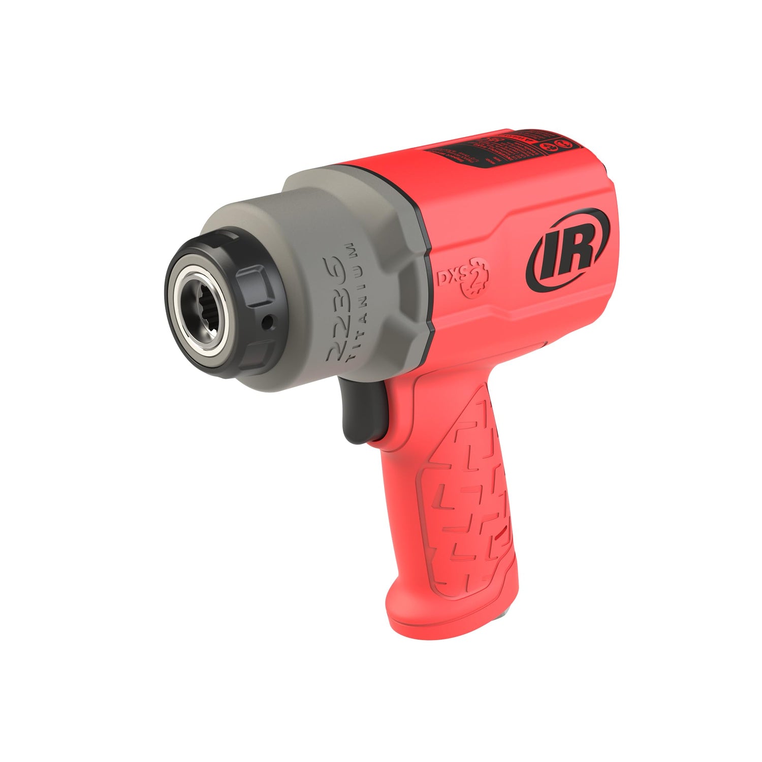 Ingersoll-Rand 2236QTIMAX-R DXS2 Llave de Impacto Neumática, Silenciosa, 2034 Nm, Caja Martillo Titanio, Anillo Fricción, Rojo