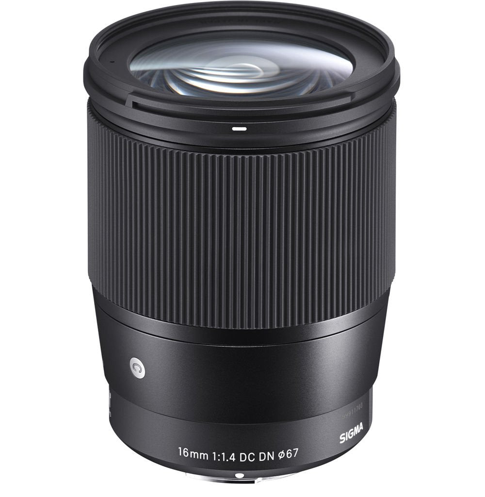 Sigma 16 mm F1.4 DC DN Contemporary - Objetivo para cámaras con montura Sony-E, Micro 4/3 y Canon EF-M, color negro