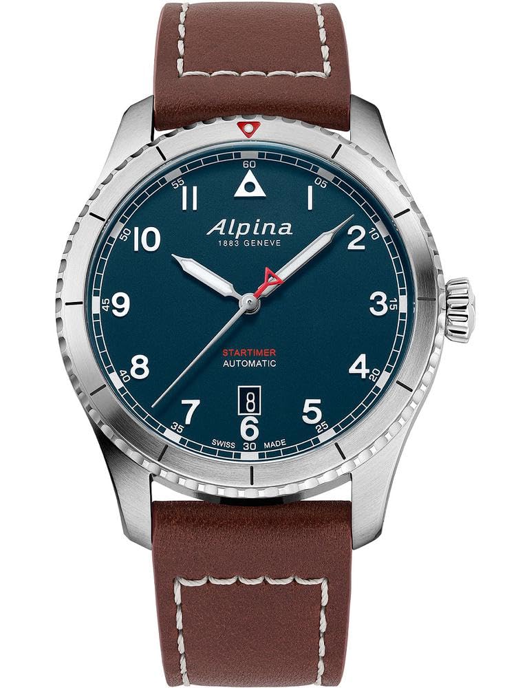 Alpina Reloj Analógico para Hombre de Cuarzo con Correa en Acero Inoxidable mid-39657