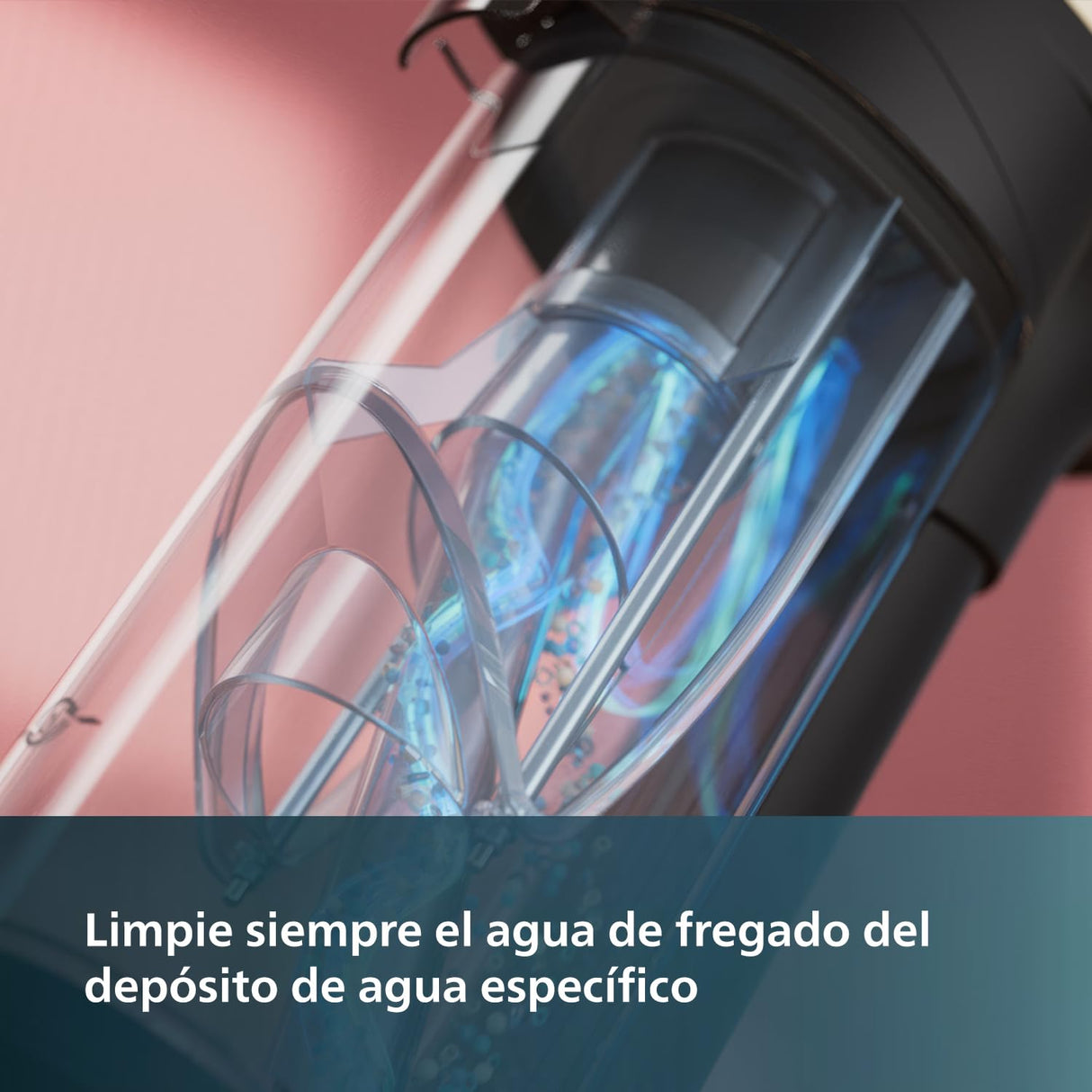 Philips Aspiradora sin Cable Wet & Dry Serie 7000, Aspira y Friega, Autolimpieza Automática, hasta 25 min de Autonomía y 180m2, 3 Modos de Limpieza, Gris Antracita/Champán (XW7110/01)
