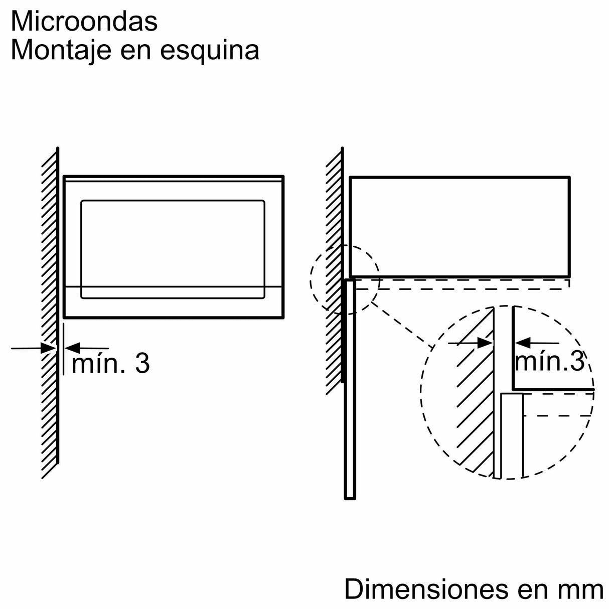 Balay 3CG5172N2 - Microondas, electrónico, Encastrable sin marco, 38 cm, 20 l, 5 F, Aqualisis, Ap. lateral izquierda, 8 recetas, Plato giratorio 25.5 cm, Con grill, Cristal Negro