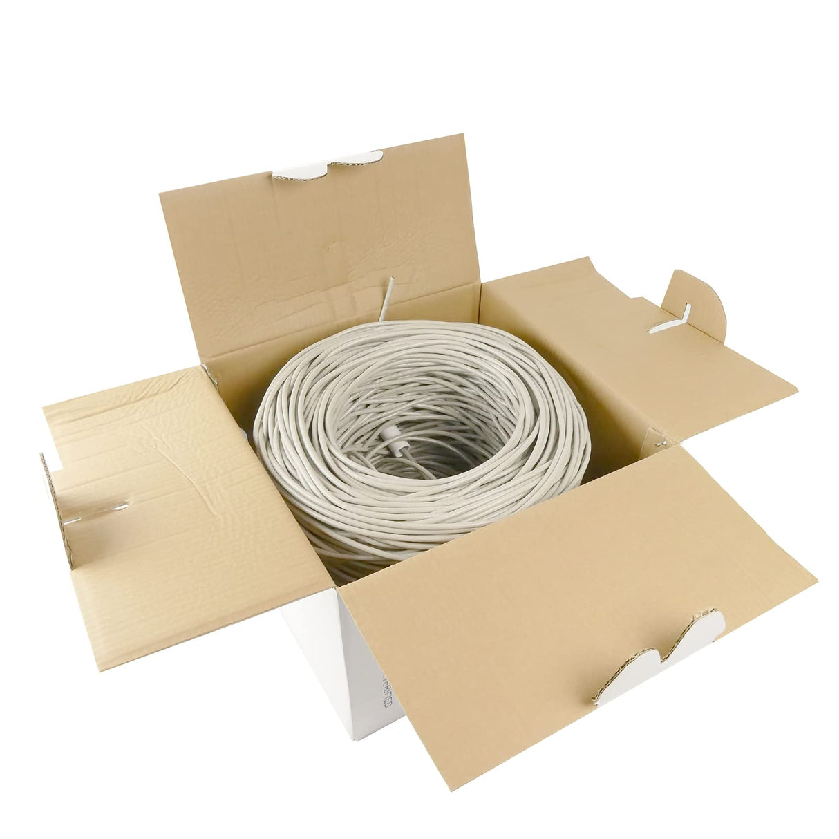 BeMatik - Bobina de Cable FTP Cat.6A 23AWG rígido Gris 305m