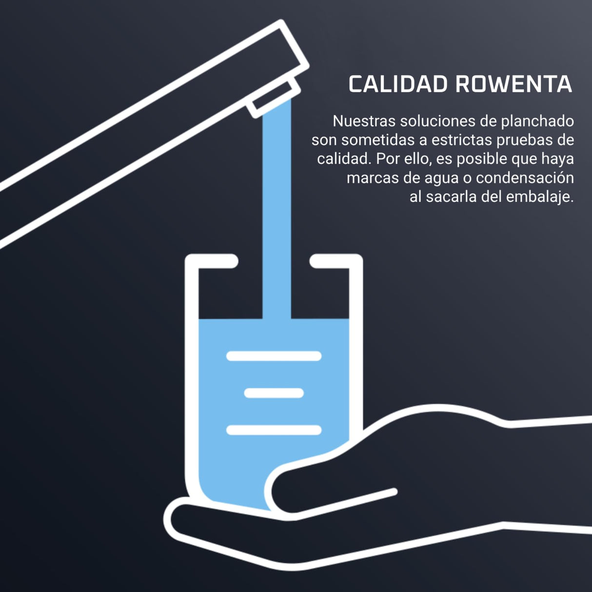 Rowenta Silence Steam Pro DG9222 Centro de planchado, autonomía ilimitada de 7,5 bares, golpe vapor 450 g/min, continuo de 140 g/min, suela Microsteam Laser 400, función Eco, azul