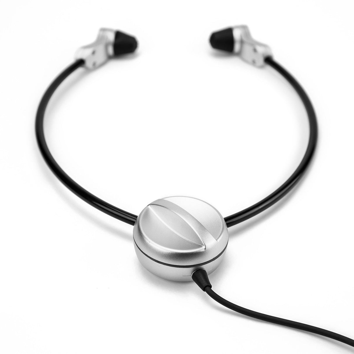 GRUNDIG Swingphone 568 Negro, Plata Intraaural bajo Le Menton Casco - Cascos (Intraaural, bajo El Mentón, con Hilo, 95 DB, 2,4 m, Negro, Plata)
