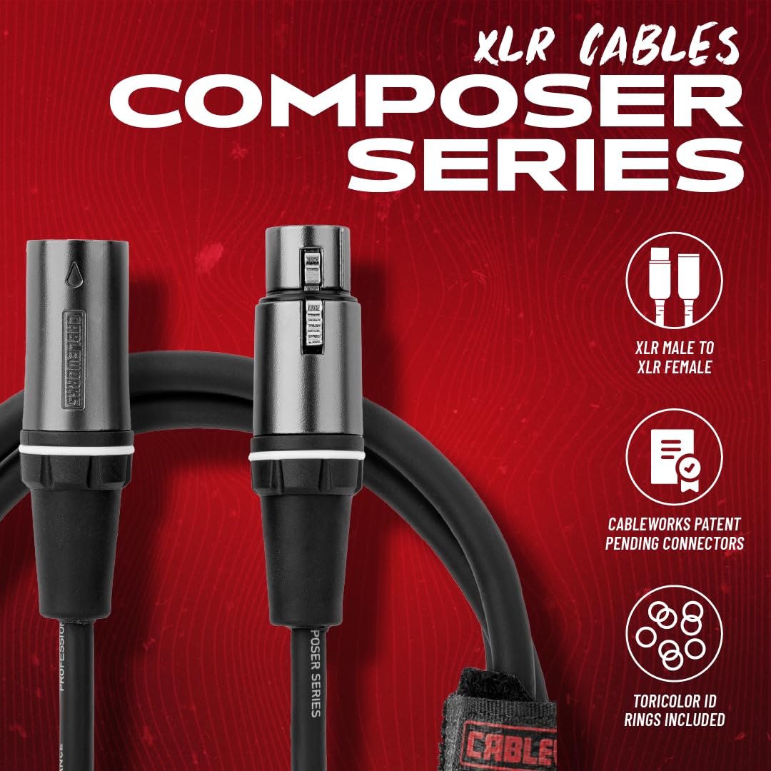 Gator Cableworks CBW-CPSRXLR-CBLE-75 Composer Series XLR de 75 pies