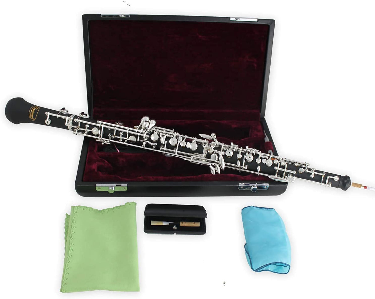 Eastman® EOB-501 - Oboe en C, semiautomático, modelo de conservador con 3 solapas octavas, todos los triciclos, tapa de resonancia baja B