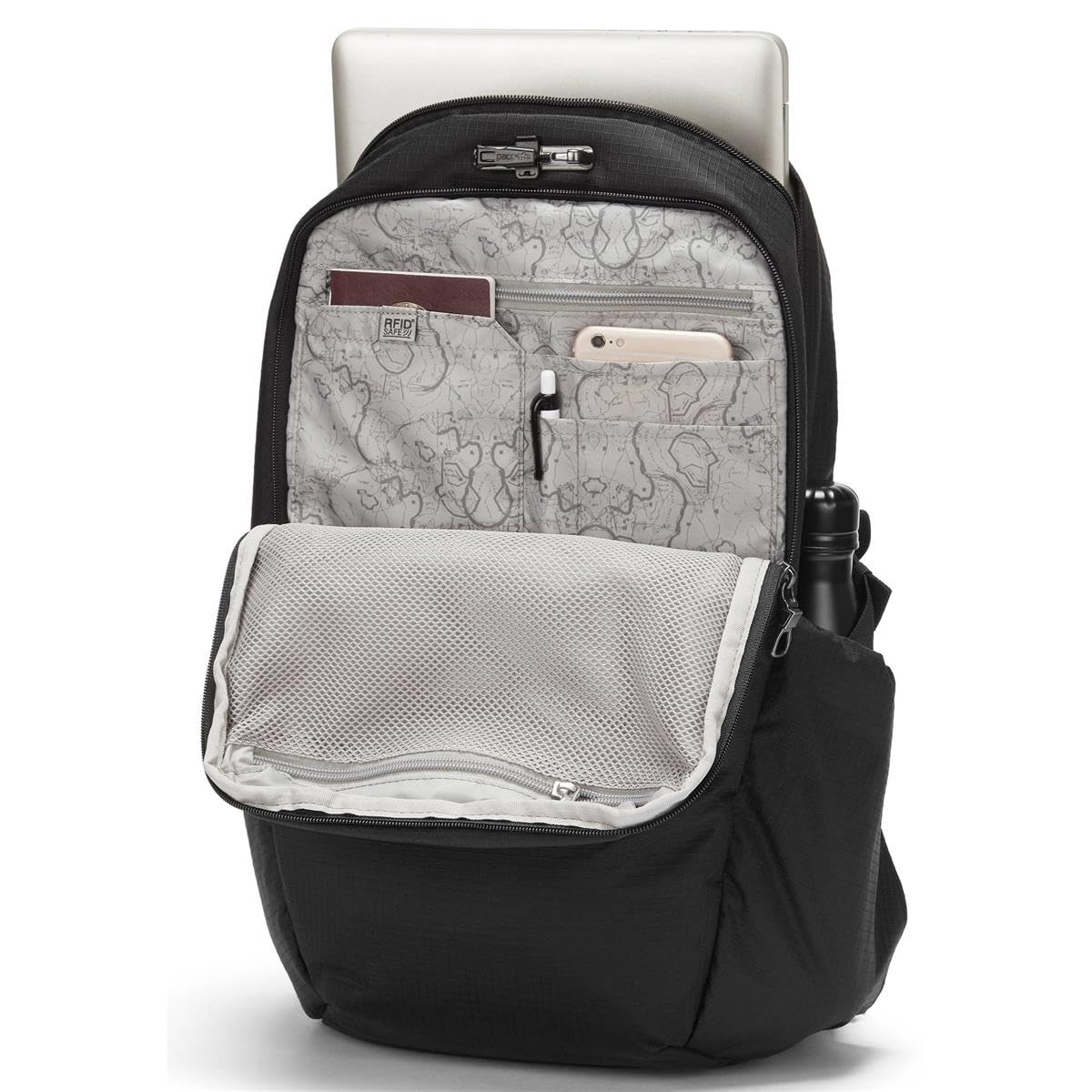 Pacsafe Vibe - Mochila para hombre, Hombre, Mochila, 60301130, Jet negro., 25 L