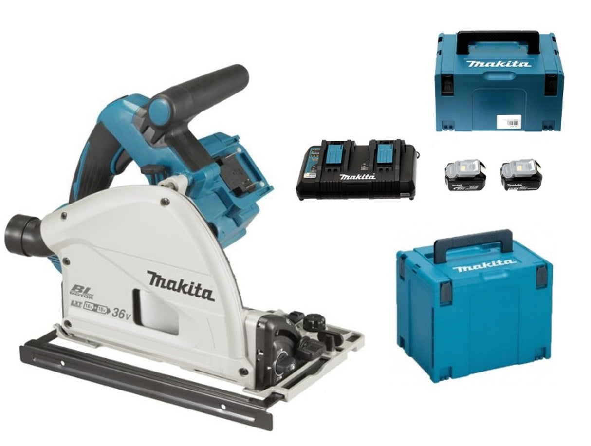 Sierra de inmersión 36 V LXT BL Ø165 mm (2 x 5,0 Ah) – MAKITA DSP600PT2J