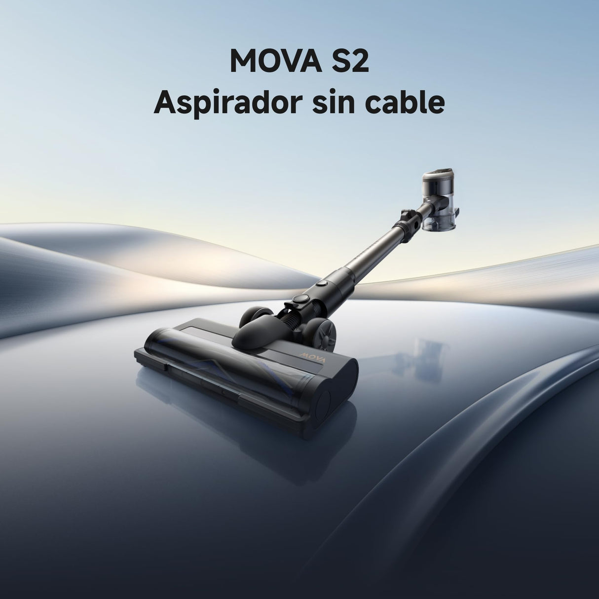 Mova S2 Aspiradora sin Cable de Succión de 33000Pa, Más de 81 min de Funcionamiento, Eficacia de Filtrado del 99,9%, Diseño Antienredos, Ideal para la Limpieza de Casas, Pelo de Mascotas, Alfombras