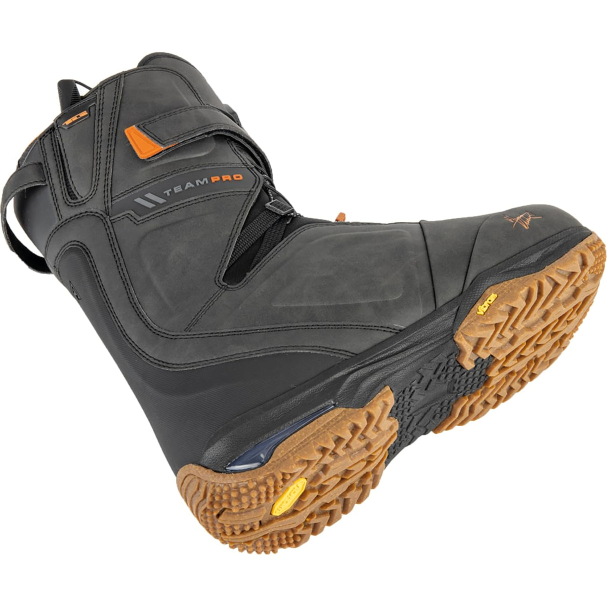 Nitro Snowboard Team Pro TLS '24 Marcus Kleveland All Mountain Freestyle-Sistema de Cordones Rápidos para Hombre Barco, Negro, MP 31.0 // EU 46 2/3 // US 13