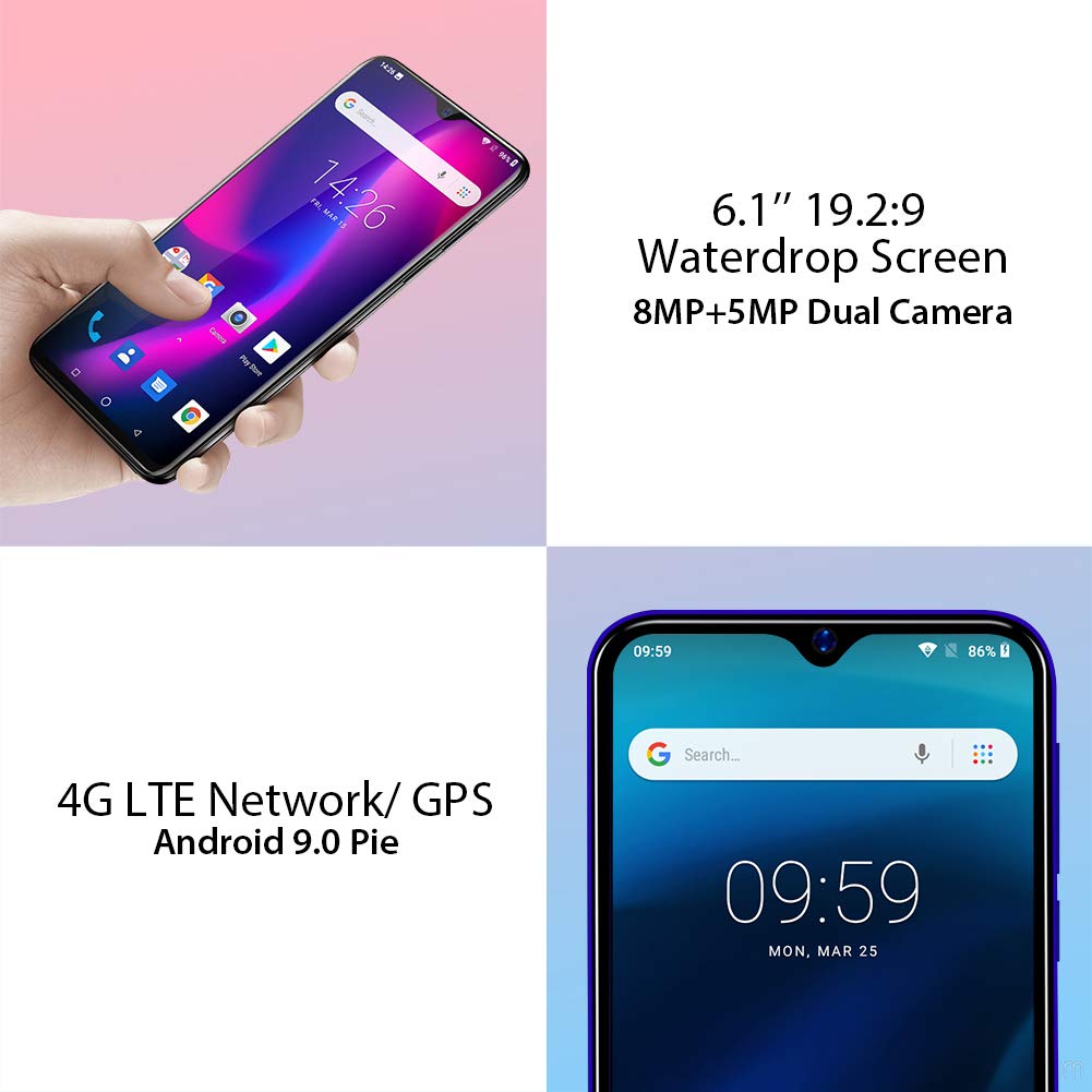 Blackview A60 Pro Smartphone, 3GB/16GB, Interstellar Black