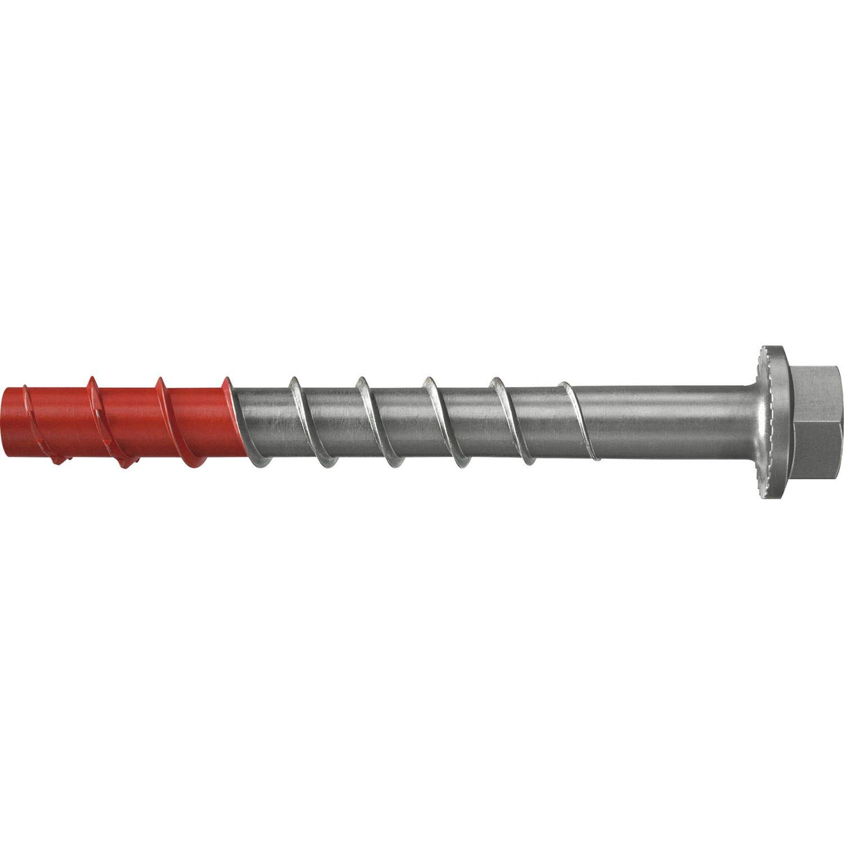 fischer UltraCut FBS II 8 x 100 50/35 US Hexagonal Acero Inoxidable Potente Tornillo de hormigón con punta endurecida, para exteriores y zonas húmedas, fijación segura en hormigón, 50 unidades