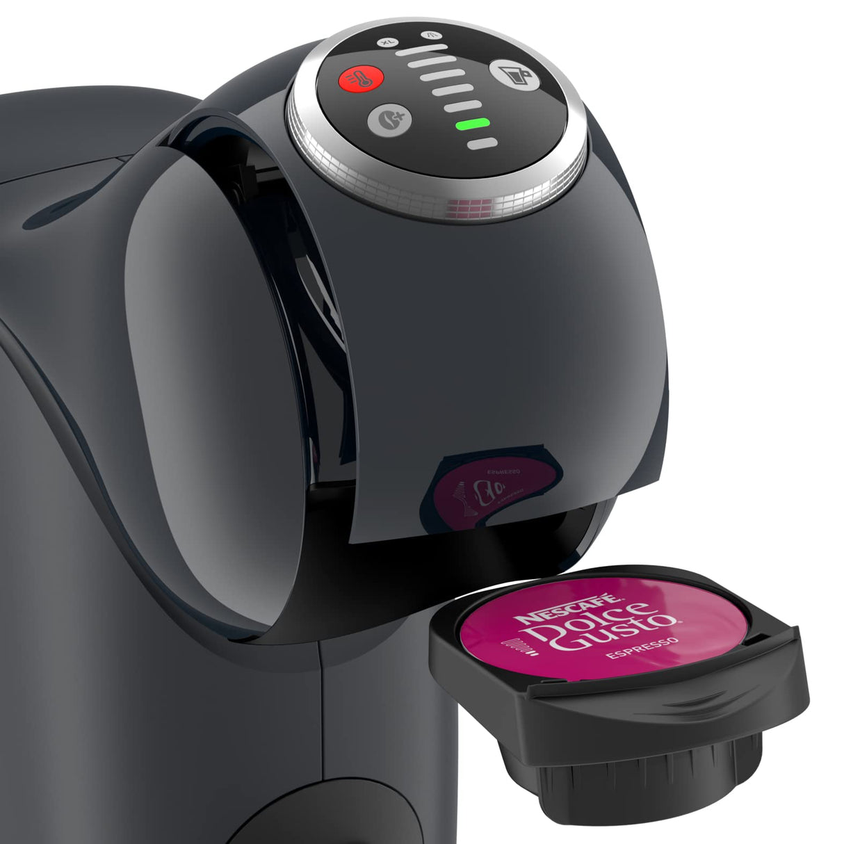 Krups Genio S Plus KP340B - Cafetera compacta de alta presión, función XL, personalización, apagado automático