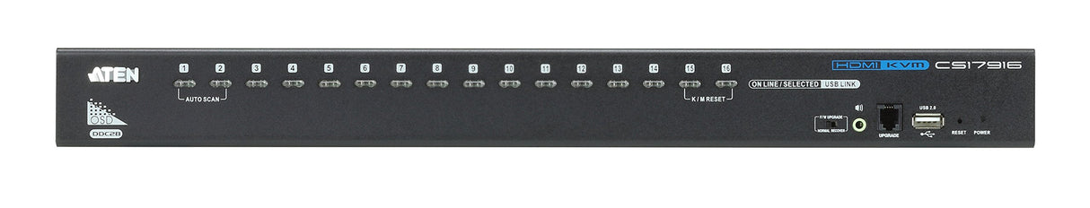 Aten cs17916 Switch KVM de 16 Puertos USB HDMI
