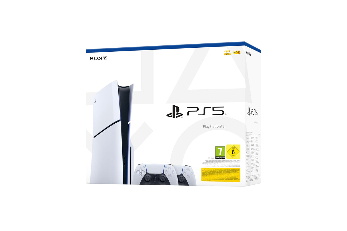 PlayStation 5 Consola Estandar Modelo Slim + 2 mandos inalámbricos DualSense