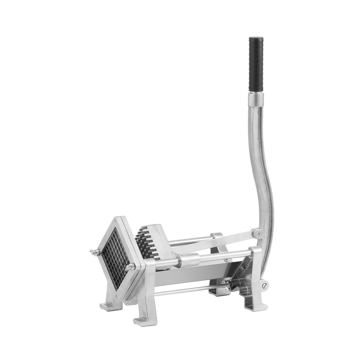 Royal Catering RCKS-3 - Cortador de patatas y verduras (incluye 3 cuchillas 8 x 8/10 x 10/12 x 12, manual, montaje en mesa y pared, acero inoxidable y aluminio, estable)