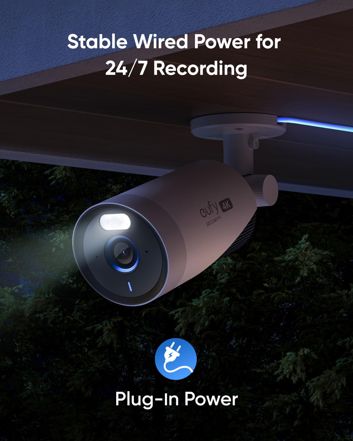 eufy Security eufyCam E330 (Profesional) con 4 cámaras, Seguridad 4K, grabación Continua, enchufable, NVR con Wi-Fi, Disco Duro de 1 TB, 10 Canales, Almacenamiento Local, sin cuota mensual