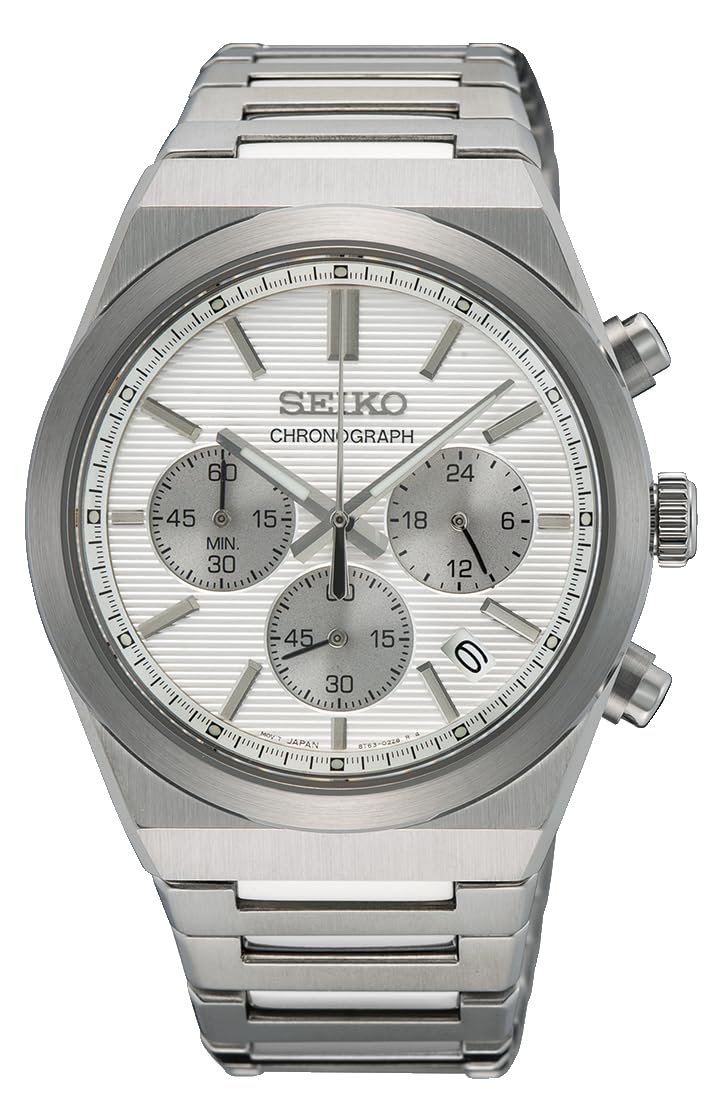 Seiko Reloj Analógico para Hombres de Cuarzo con Correa en Acero Inoxidable SSB451P1