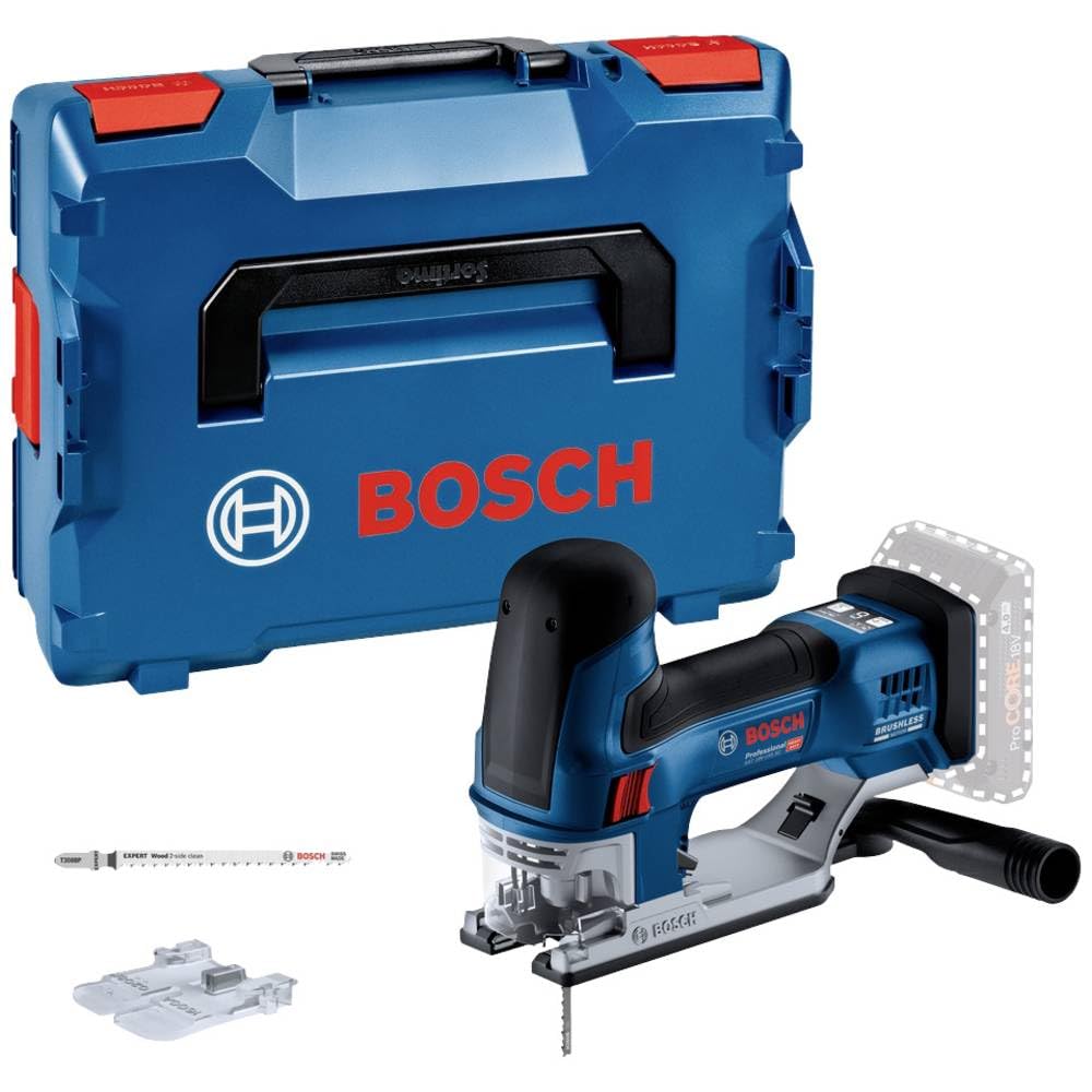 Bosch Professional 18V System GST 18V-155 SC - Sierra de calar a batería (3800 cpm, profundidad 135 mm, sin bateria, en L-BOXX)