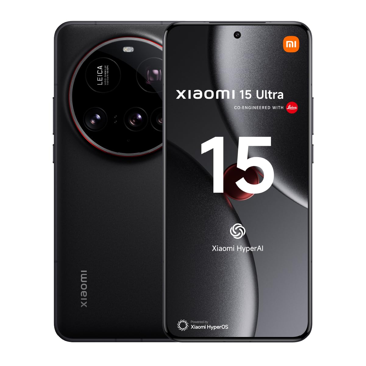 Xiaomi 15 Ultra - Smartphone de 16+512GB, Lente óptica Leica Summilux, Snapdragon 8 Elite, Pantalla AMOLED WQHD+ de 6,73" 120 Hz, HyperCharge de 90W, Cargador no Incluido, Negro (Versión ES)