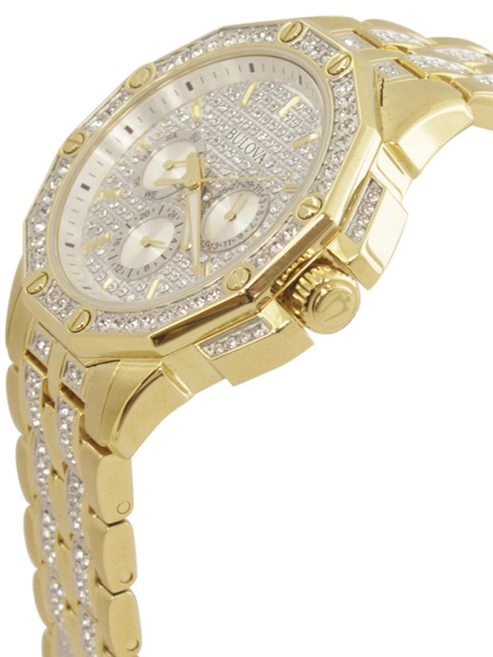 Bulova Reloj Dial Multi para Hombres de Cuarzo con Correa en Acero Inoxidable 98C126