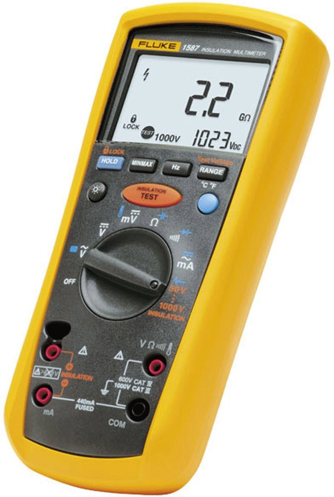 FLUKE networks - Fluke 1587 - Medidor De Aislamiento, 50, 100, 250, 500, 1000 V Cat Iv 600 V