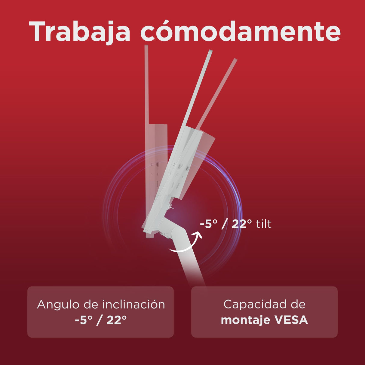 Lenovo L27i-4B - Monitor 27" (IPS, 1920 x 1080 px, 16:9, 100 Hz, Tiempo de Respuesta 4ms, HDMI, VGA, Montaje VESA 100 mm, Soporte de Inclinación) Color Gris Nube, Versión Actual