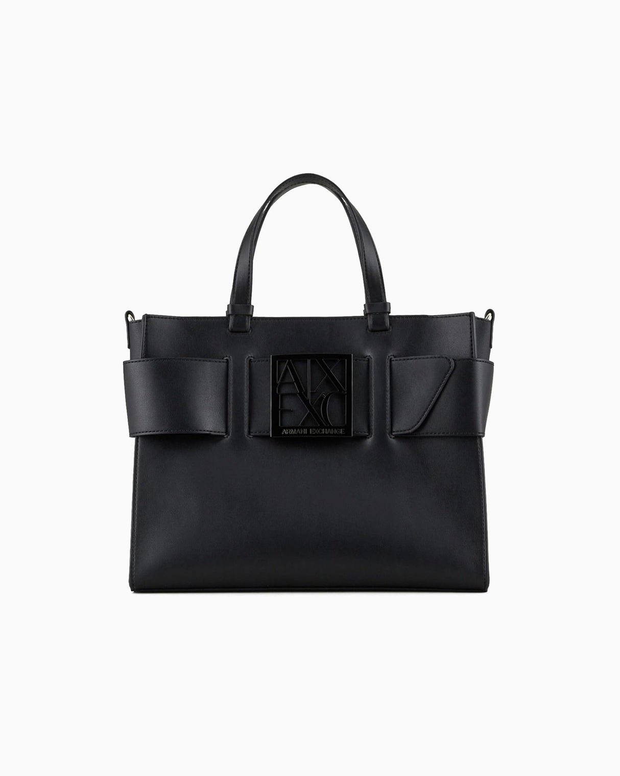 Armani Exchange Susy Big Tote, Bolsos para Mujer, Negro (Black), Talla única