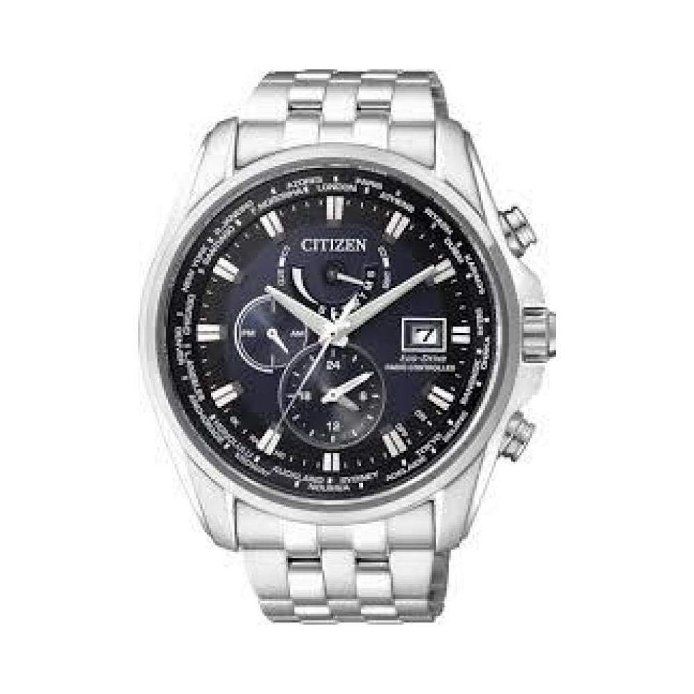 Citizen Reloj Dial Multi para Hombres de Eco-Drive con Correa en Acero Inoxidable AT9030-55L