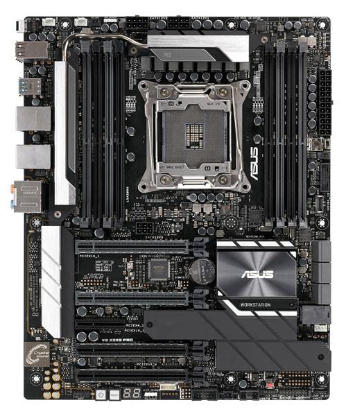 Asus Workstation Board - Placa base Intel LGA 2066 ATX con DDR4 4133MHz, dual M.2 y M.2 heatsink, U.2, conector USB 3.1 Gen 2